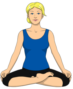 Die Yoga Übung Lotussitz - Padmasana