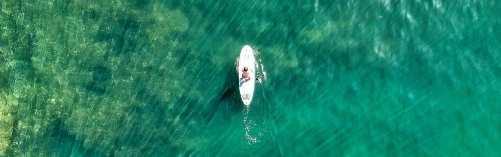 Fanatic SUP Board auf dem Wasser